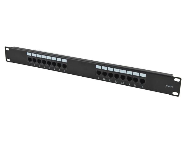 UTP Cat.5e Patch Panel 16 Port 110 IDC  (ar-p2616u-c5e-2)