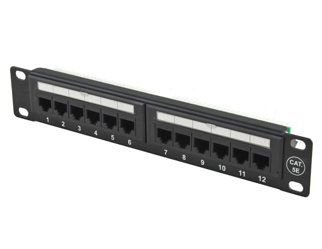 UTP Cat.5e Patch Panel 12 Port  (ar-p2512u-c5e-2)