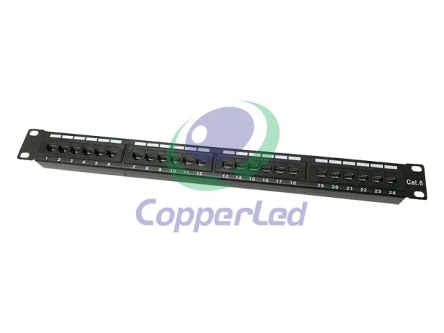 UTP Cat.6 Patch Panel 24 Port 110 IDC Without Back Bar  (ar-u24p-c603-4)