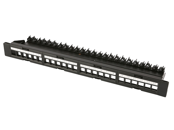 UTP Empty Patch Panel With Lock Latch Type Cable Manager  (ar-u24p-bp10-2)