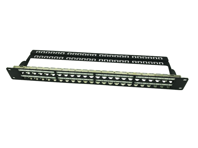 FTP 1U Empty Patch Panel 48 Port With Back Bar  (ar-f48p-bp03)