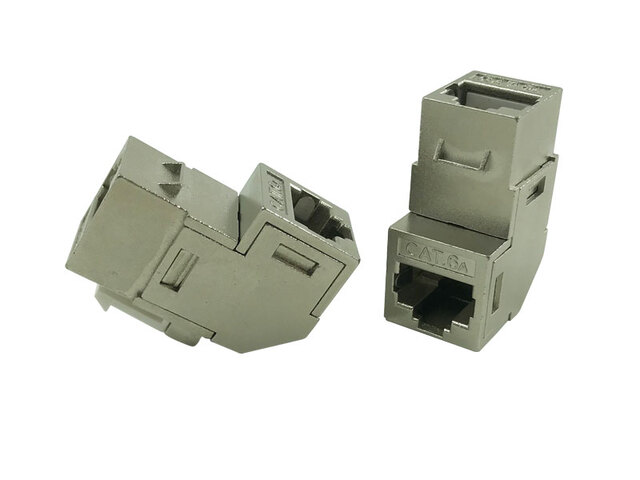 FTP Cat.6A Inline Coupler Angled  (ar-kj-a14-2)
