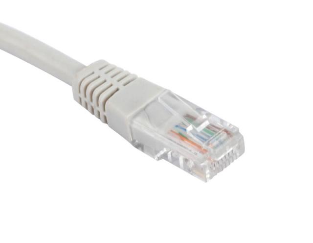 UTP Cat.6A Patch cord Plain molded , Grey color  (ar-pcu01-c6a)
