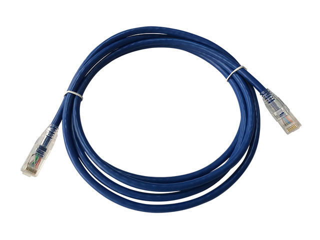 UTP Cat.6A Patch cord transparent boot, blue color  (ar-pcu02-c6a-3)