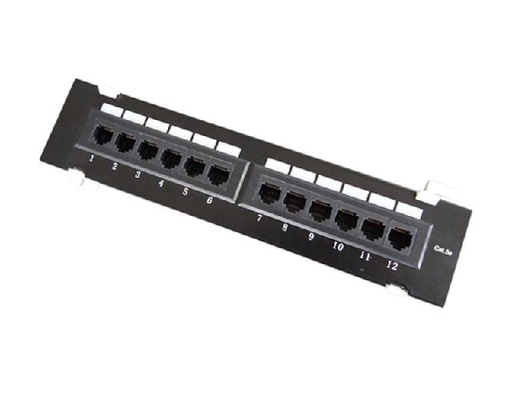 UTP Cat.5e Patch Panel 12 Port Wall Mounted  (ar-p2512r-c5e_1601263332)