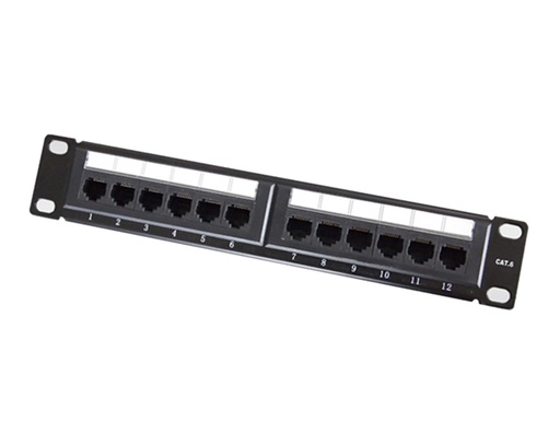 UTP Cat.6 Patch Panel 12 Port Dual Use IDC  (ar-u12p-c601_1610593921)