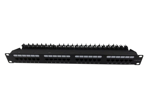 UTP Cat.6A Patch Panel 24 Port With Smart Cable Manager  (ar-u24p-c6a04-3)