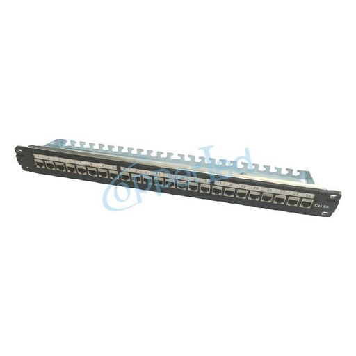 FTP Cat.6A Modular Patch Panel 24 Port With Back Bar  (ar-f24p-c6a05-5)