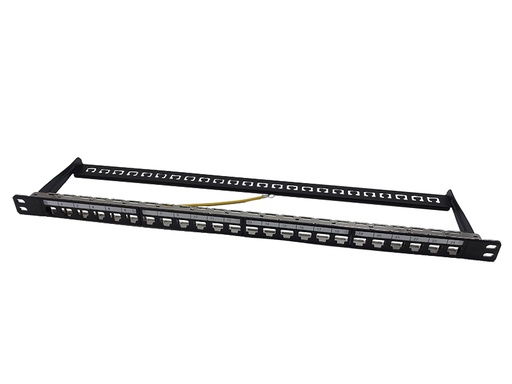 FTP Blank 0.5U Patch Panel 24Port With Back Bar  (ar-f24p-bp06-3800x600)