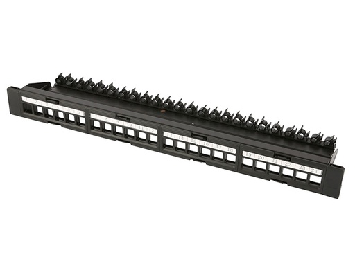 UTP Empty Patch Panel With Lock Latch Type Cable Manager  (ar-u24p-bp10-2)