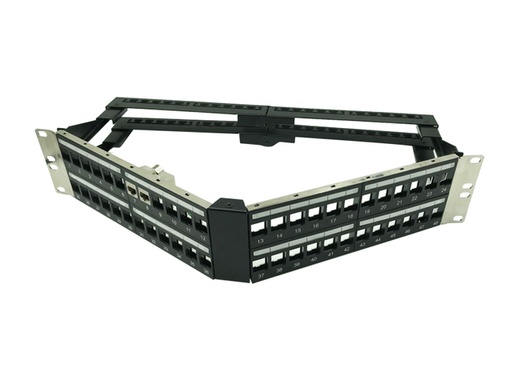 FTP 2U 48 Port Angled Blank Patch Panel  (ar-f48p-bp02-3)