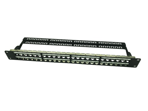 FTP 1U Empty Patch Panel 48 Port With Back Bar  (ar-f48p-bp03)
