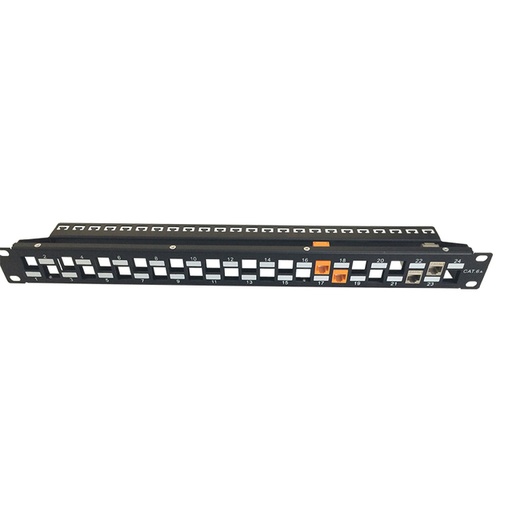 UTP Crossed Blank Patch Panel 24 Port With Back Bar  (ar-u24p-bp07-5)