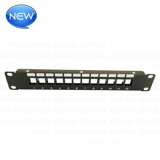 FTP Blank Patch Panel 12 Port 30CM Long (Back Bar is Optional)  (ar-f12p-bp02-3)