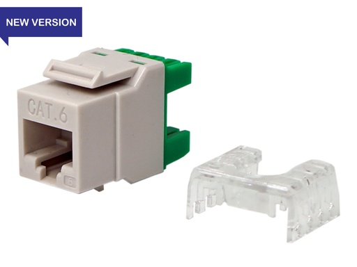 UTP Cat.6 Keystone Jack 180 degree Green Color  (ar-kju-c621-2)