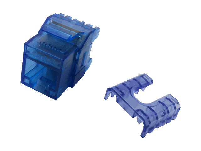 UTP Cat.6 LED Keystone Jack 180 degree  (ar-kju-c618-5)