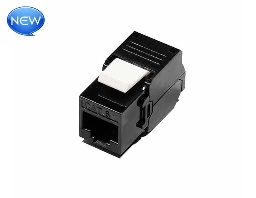 UTP Cat.6 Keystone jack 180 degree black  (ar-kju-c617-2)