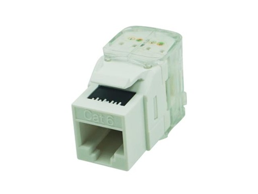 UTP Cat.6 Keystone jack 180 degree  (ar-kju-c610-2)