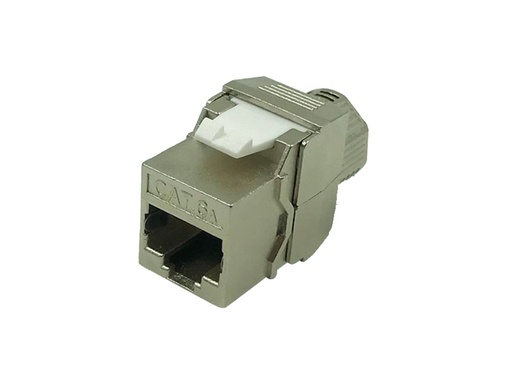 FTP Cat.6A Keystone Jack 180 degree  (ar-kj-c6a11-2)