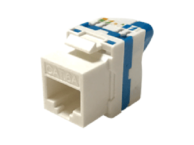 UTP Cat.6A Toolless Keystone jack 180 degree  (ar-kj-c6a06-2)