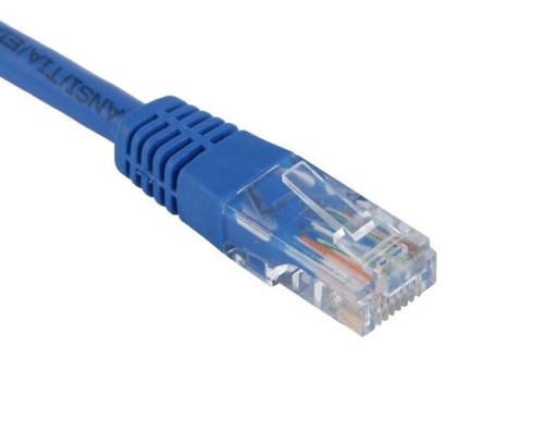 UTP Cat.6 Patch cord Plain molded Blue color  (ar-pcu01-c6)