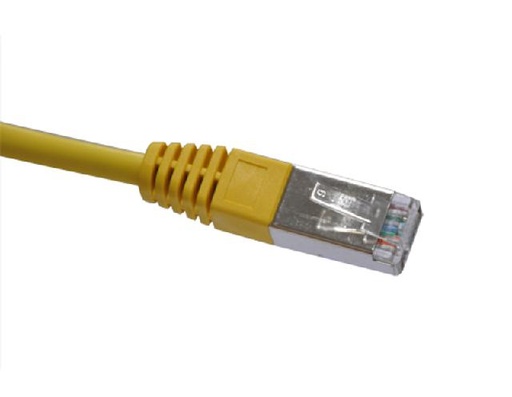 FTP Cat.6 Patch cord Plain molded Yellow color  (ar-pcf01-c6)