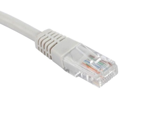 UTP Cat.6A Patch cord Plain molded , Grey color  (ar-pcu01-c6a)