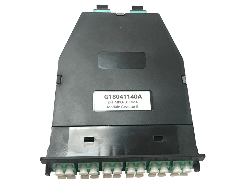 Fiber Module Cassette MPO-LC 24 Fiber OM4 full assembly  (ar-fmplc-mc4-3)