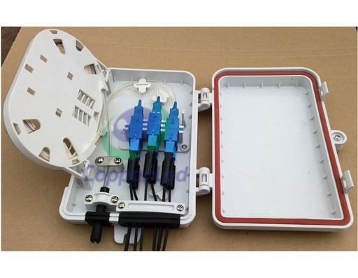 FTTH Terminal box 6 cores ( plastic Shell)  (ar-ftth-tb16-1)